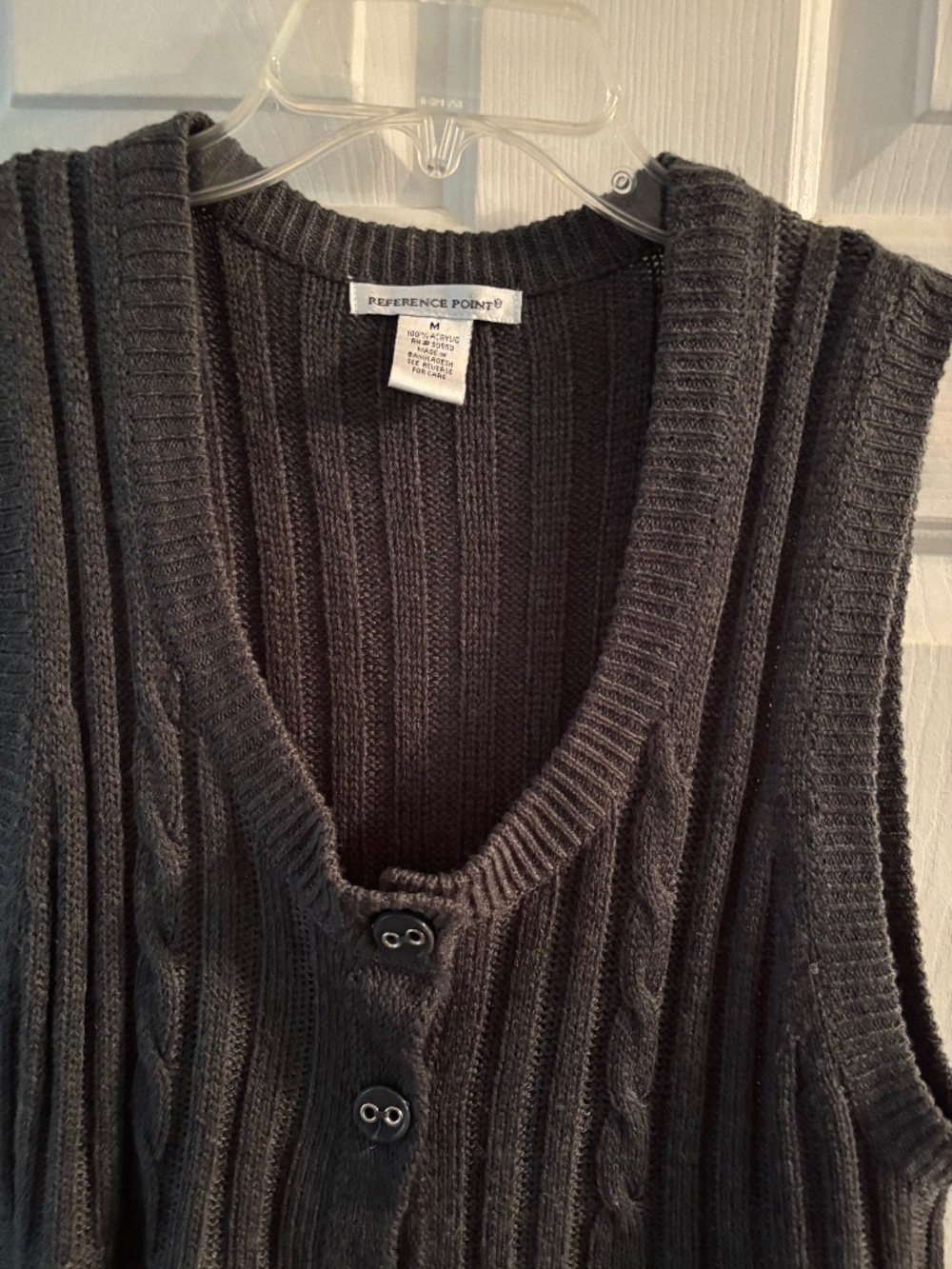 Reference Point Olive Sleeveless Sweater Vest Size M